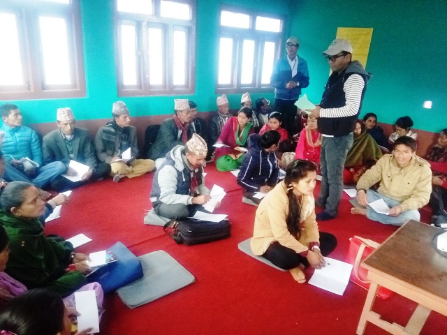 योजना दिगो वनाउनमा उपभोक्तालाई तालिम