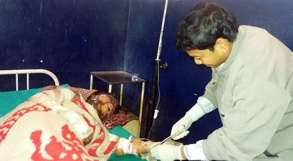 खर्च अभावमा आगो लागेकी अनिशाको उपचारमा समस्या