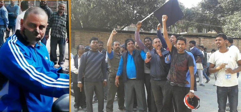 सप्तरीमा एमाले र मोर्चाबीच मुठभेडको स्थिति, एमाले नेतालाई कालोमोसो एमाले अध्यक्ष ओलीलाई आउन दिँदैनौँ मोर्चा ,हामी नपुशंक होइनौं, अराजकताको प्रतिरोध गर्छौं एमाले