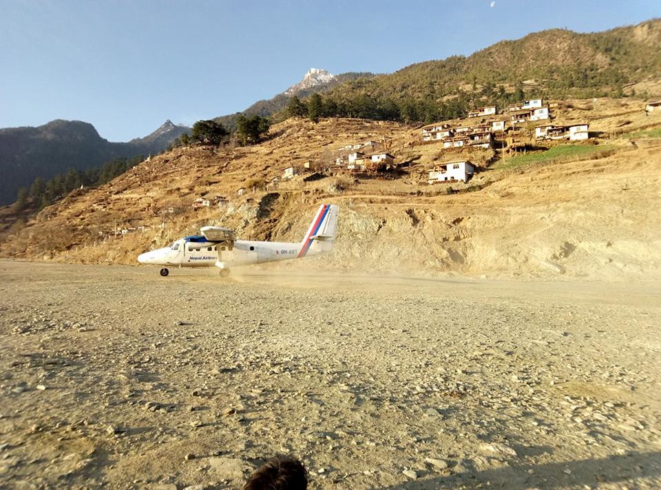 कालोपत्रेका लागि डोल्पाको जुफाल विमानस्थल बन्द