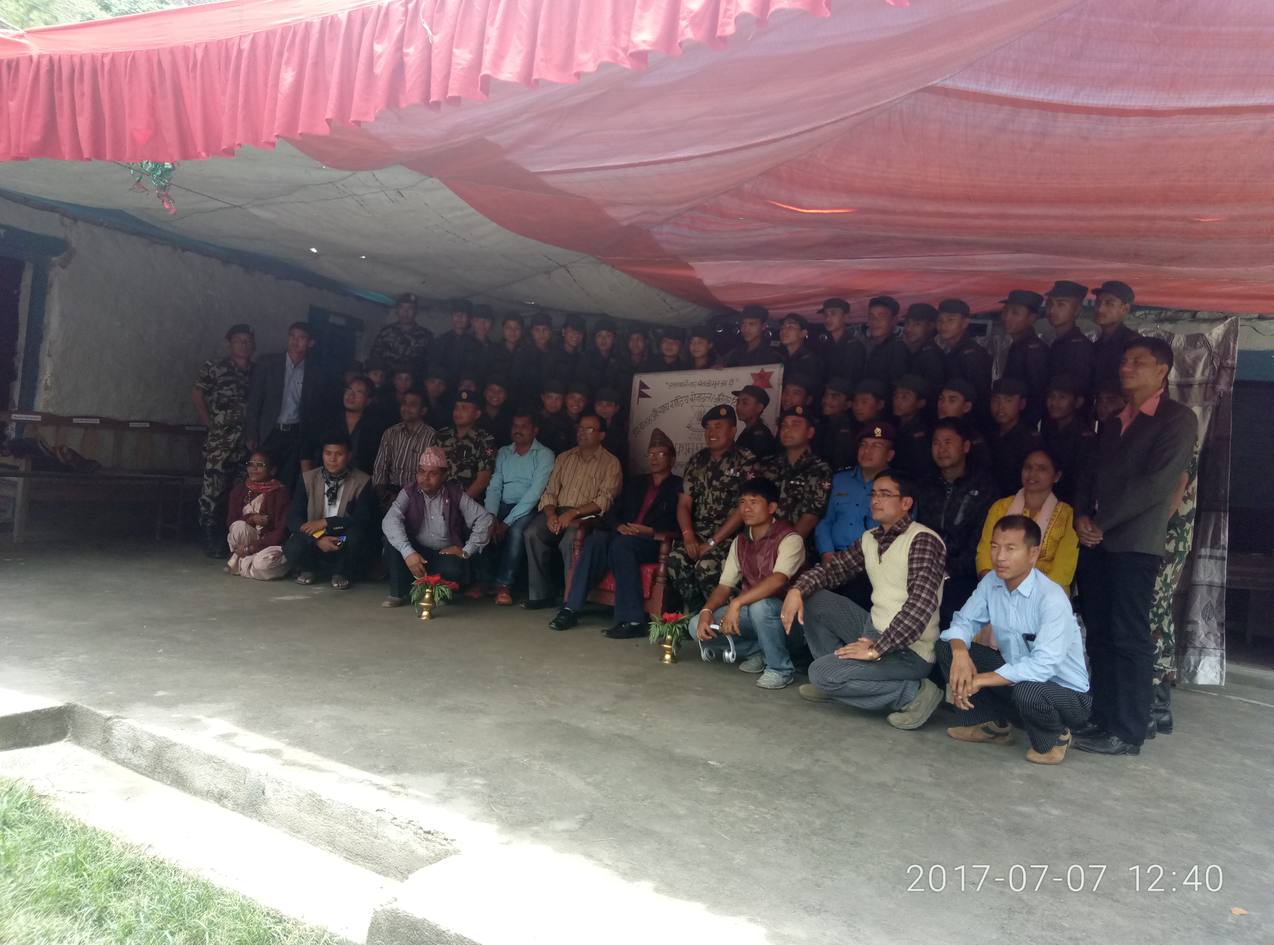 डोल्पामा पहिलो पटक व्याच राष्ट्रिय सेवादल तालिम सुरु