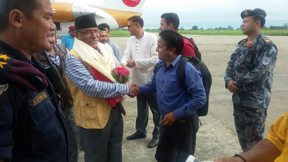 प्रचण्ड लगायतका माओवादी नेताहरु सुर्खेत आउदै