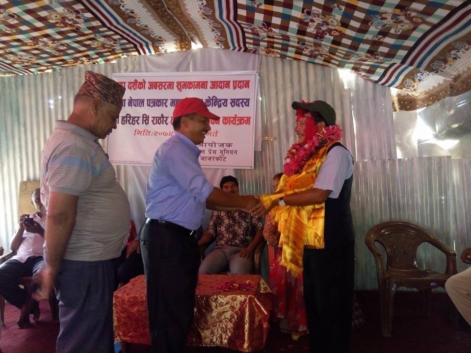 पेशागत पत्रकारिता र पत्रकारहरुको हक हितका लागि सशक्त आवाज उठाउछु : राठाैर