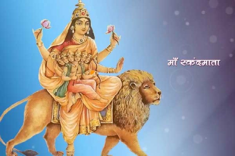 अाज नवरात्रीको   पाँचौ दिन: देवी स्कन्दमाताको पूजआजा गरिँदै