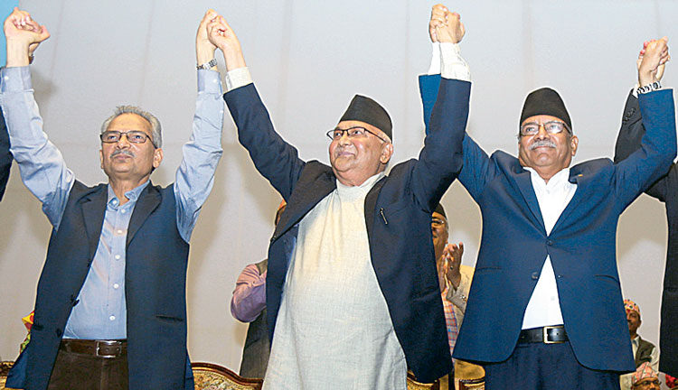 यसरी क्षेत्र बाँड्दै छन् एमाले(माओवादी