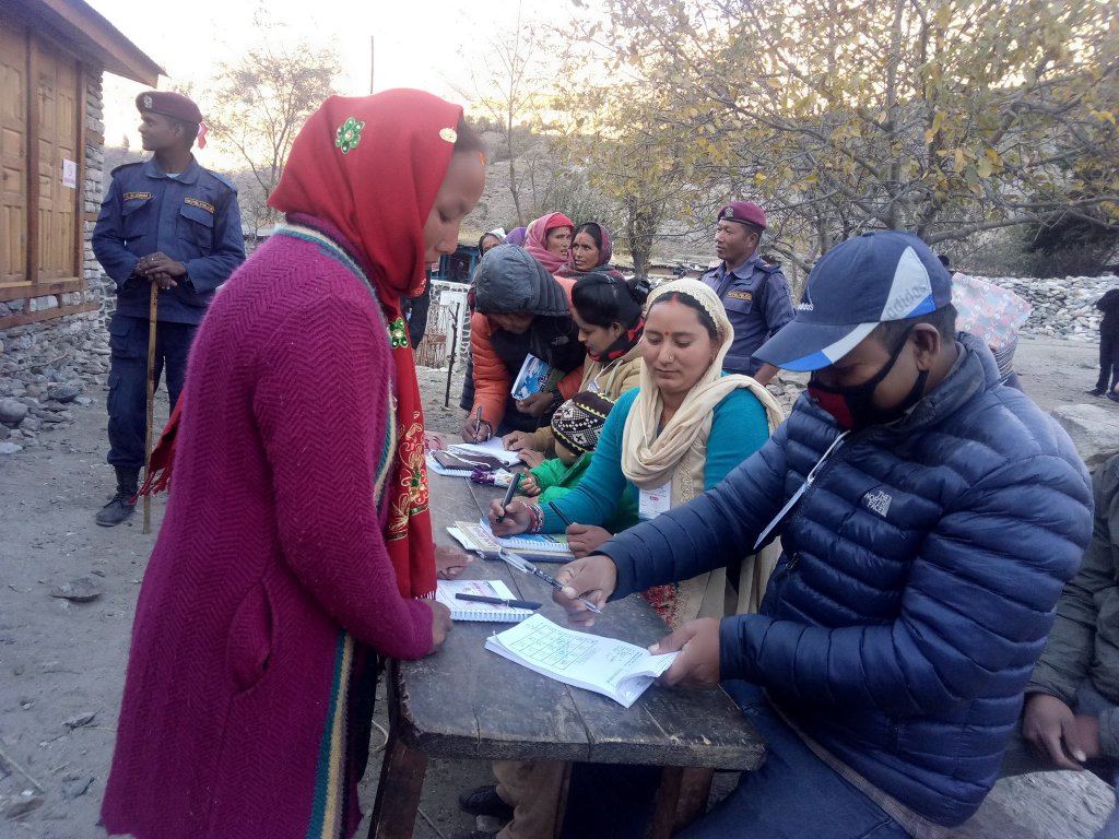 त्रिपुराकोटमा नमुना मतदान सम्पन्न,शतप्रतिसत मत सदर !