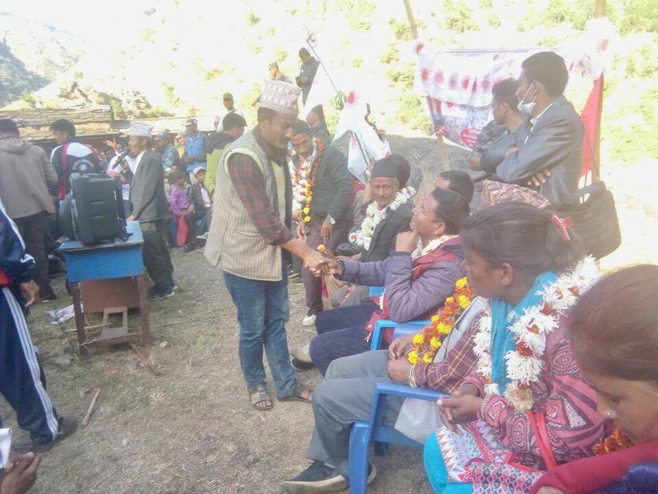 पुर्ब गृहमन्त्री बस्नेत जनताको घर घरमा ,आज जुनिचादे सानाखोलाको कार्यक्रम सम्बोधन ।