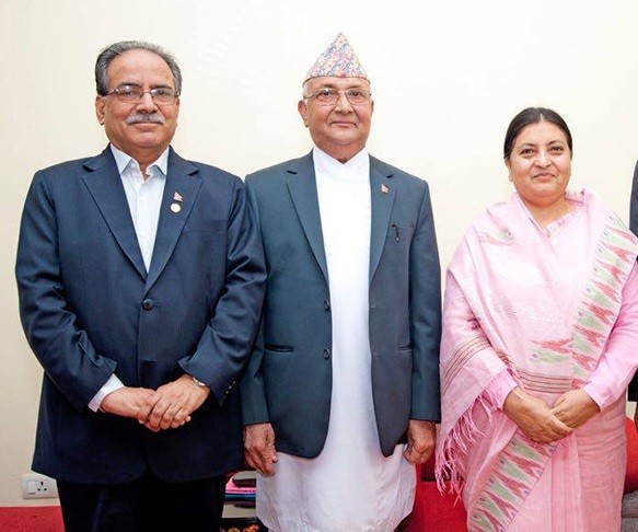 अध्यादेश पारित नगर्न राष्ट्रपतिसंग प्रचण्ड र ओलीको आग्रह