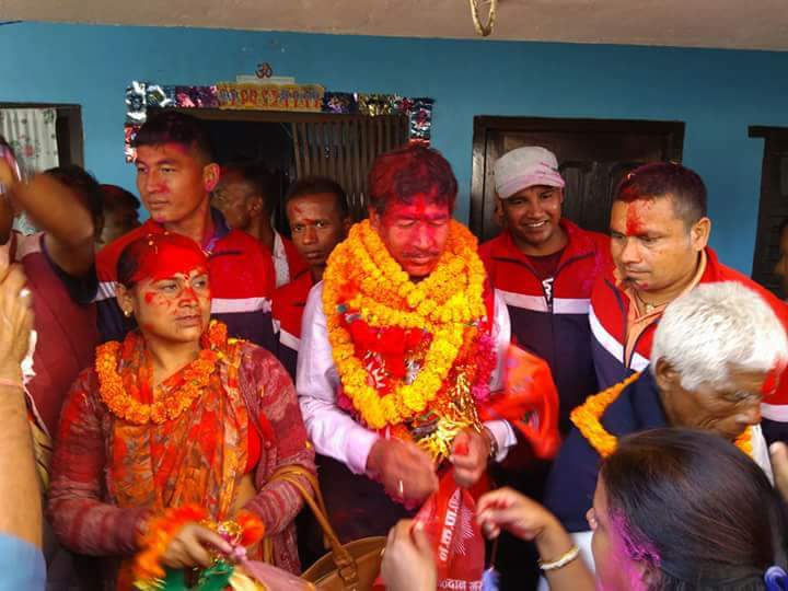 बर्दिया प्रदेश सभा १ को ख मा नेकपा माओवादी केन्द्रका उम्मेदवार तिलक शर्मा हिमाल विजयी