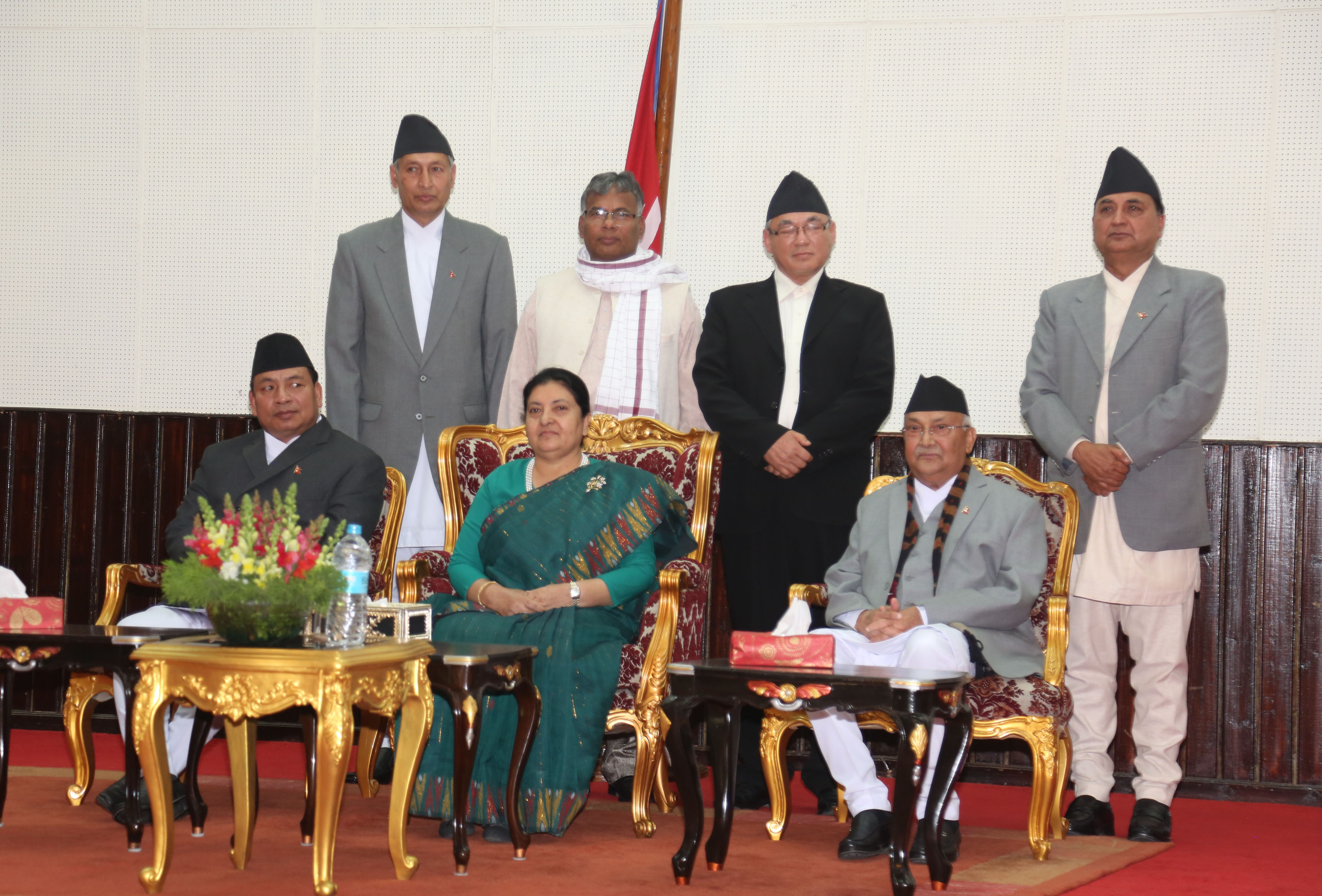 दोस्रो पटक मन्त्रिपरिषद विस्तार  पोखरेल, खतिवडा, थापा र यादवले लिए सपथ