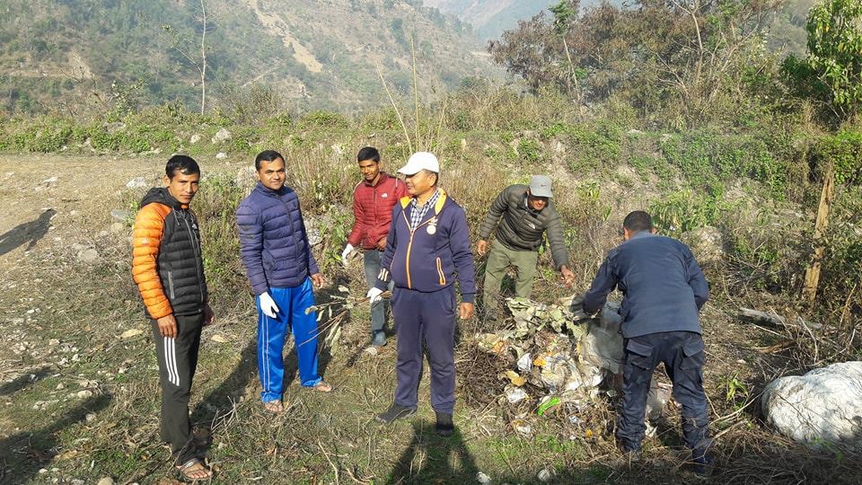 नलगाड नगरपालिकाले सरसफाई गरेर मनायो प्रजातन्त्र दिवस