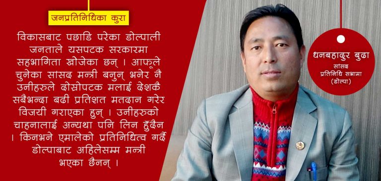 म सरकारमा सहभागी हुने छ आधारः सांसद बुढा