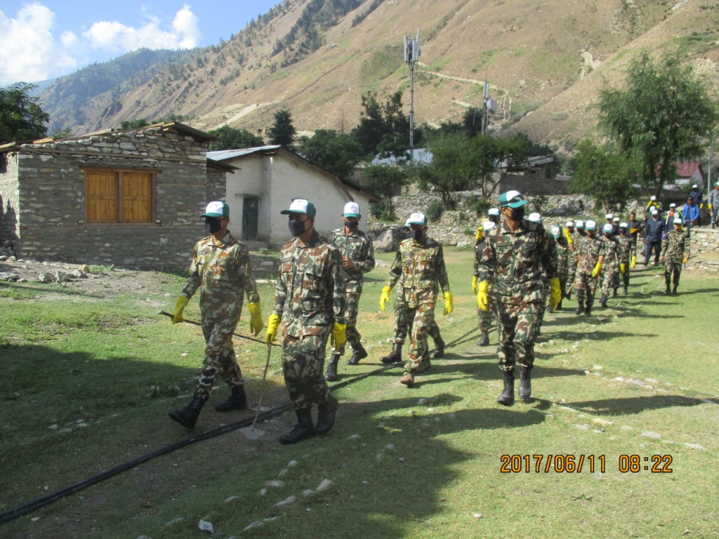 डोल्पामा सेनाले बनायो सरस्वती माविमा सरस्वती मन्दिर