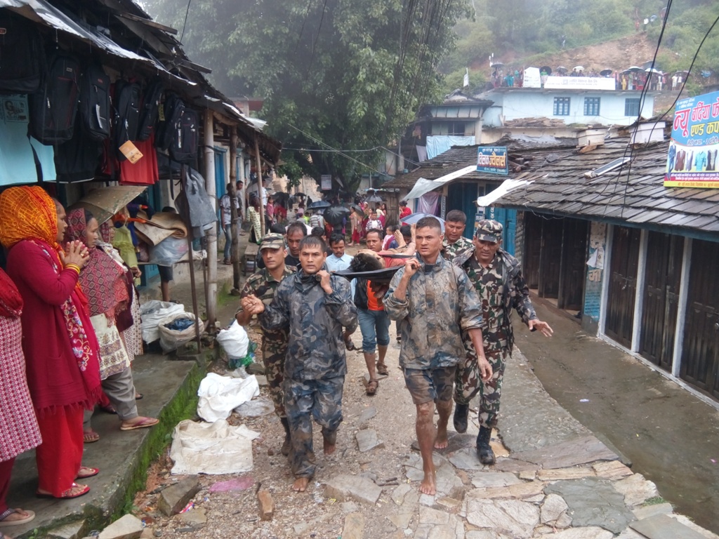 जाजरकोटक पहिरो अपडेट , आठको शव भेटियो, उद्दार कार्य जारी