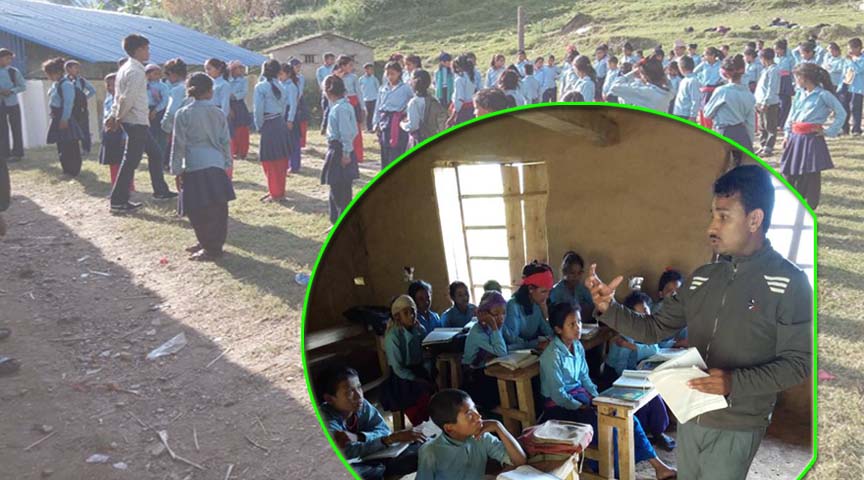 शिक्षकहरु परीक्षा दिन गएपछि वडाध्यक्षले गरे यस्तो प्रशंसनीय काम