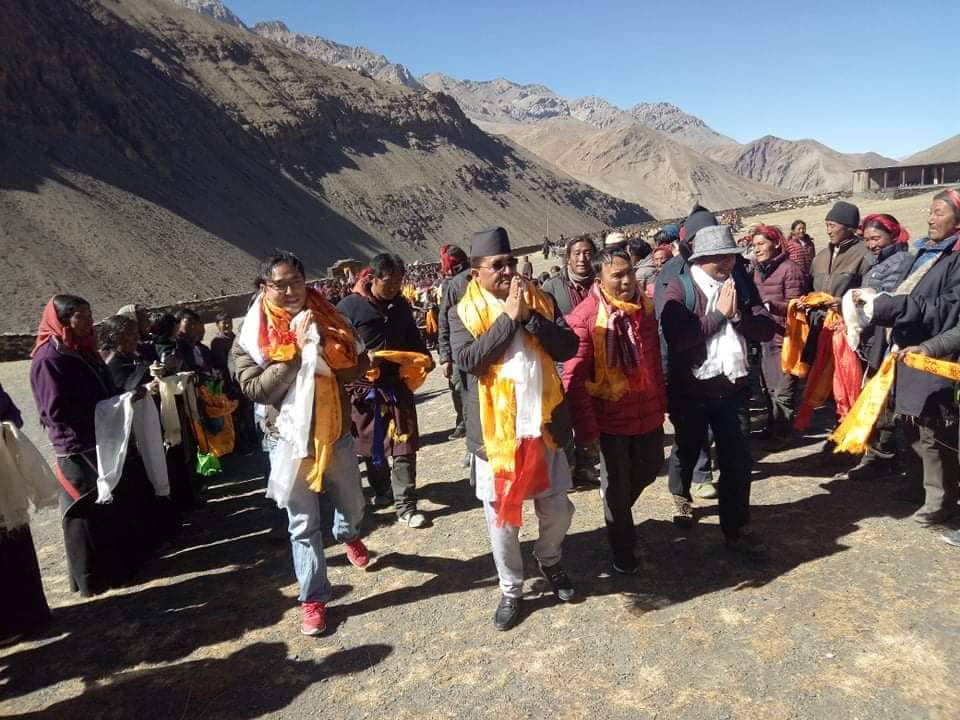 मोरिम्ला नाका निरीक्षण गर्न उपल्लो डोल्पा पुग्यो मन्त्रीको टोली , चीनबाट ल्याइयो दुईसय मोटरसाइकल