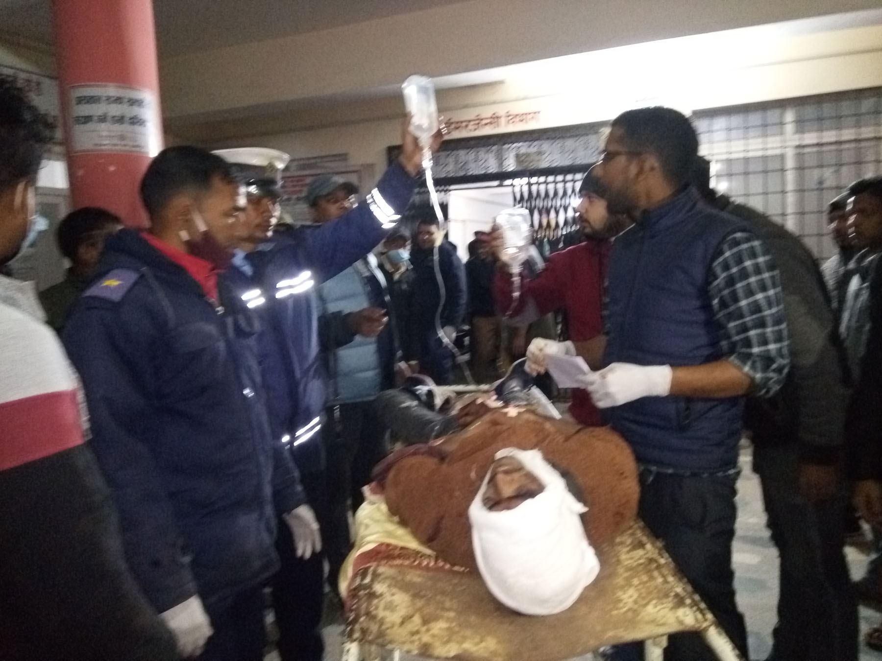 दाङ बस दुर्घटना ,मृत्यु हुनेको संख्या १६