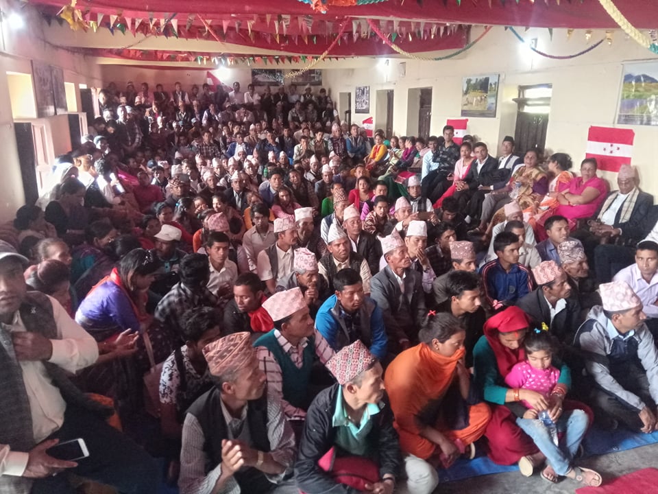 गुट प्रचारमा आएका महामन्त्री खड्काले भने ः सरकार बनेदेखि जनता निरास