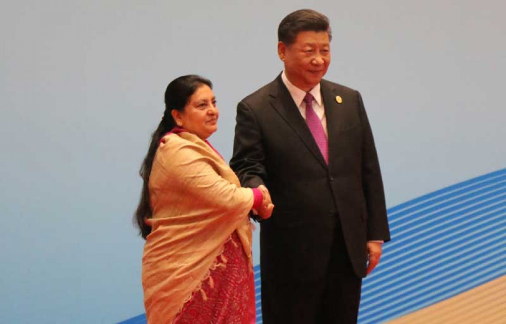 चिनियाँ राष्ट्रपतिलाई स्वागतको तयारी