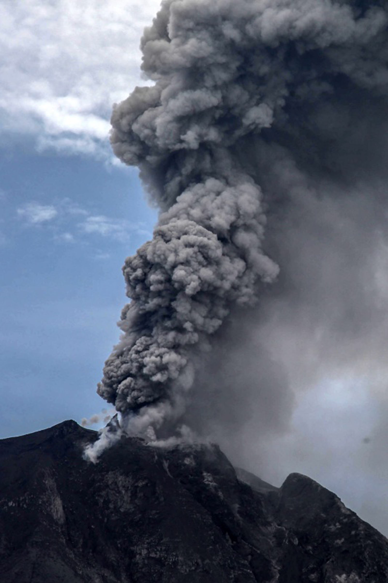 INDONESIA-NORTH SUMATRA-MOUNT SINABUNG-ERUPTION