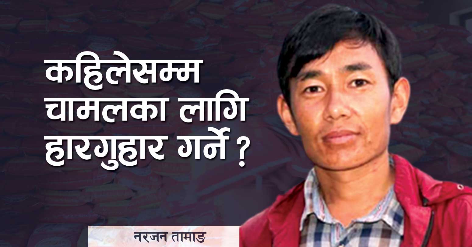 कहिलेसम्म चामलका लागि हारगुहार गर्ने ?